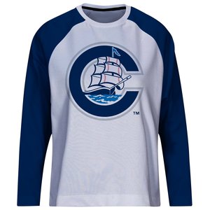 Camiseta de Béisbol Personalizada de Manga Larga en Azul Rey y Gris |   Camiseta Deportiva Sublimada para Equipos - Product Image 4
