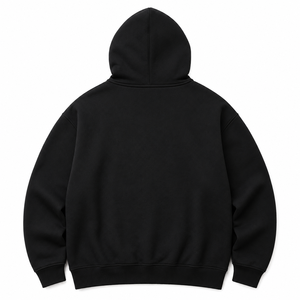 เสื้อฮู้ดดี้สตรีทแวร์แบบยูนิเซ็กซ์ พิมพ์โลโก้ได้ตามต้องการ ทรงหลวม ไหล่ตก ผ้าฟลีซหนานุ่ม 100% ผ้าฝ้าย ใส่สบายสำหรับฤดูหนาว - Product Image 2