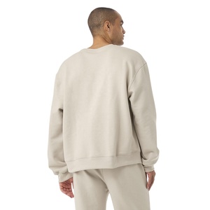 Sweat-shirt à col rond pour femme personnalisé, streetwear, respirant, en polaire, uni, brodé de strass, séchage rapide, logo sur le devant - Product Image 5