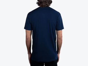 Camiseta For Level Apparel Style, 100% Algodón Peinado Anillado, Manga Corta, Cuello Redondo, Estampado Frontal, Transpirable, para Hombre, Color Azul Marino - Product Image 2