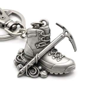 Porte-clés en alliage de zinc vintage, souvenir de randonnée 3D, imprimé en sérigraphie couleur pleine, personnalisé par le fabricant - Product Image 5