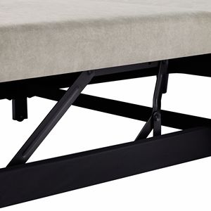 Divano letto estraibile con schienale regolabile da 55,1 pollici, con tasche portaoggetti, 2 cuscini morbidi, porte USB, marca Liv - Product Image 5