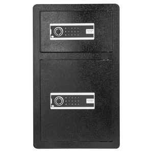 ตู้เซฟนิรภัยแบบสองประตู ขนาด 4.5 คิว พร้อมกุญแจล็อคและรหัสผ่าน ถุงกันไฟ ที่แขวนกุญแจ และไฟ LED 2 ระดับความสูง - Product Image 6