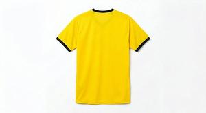 เสื้อฟุตบอลเด็ก คอวี สีเหลืองดำ พิมพ์ลายแบบ Heat-Transfer แขนสั้น ระบายเหงื่อได้ดี ทรงปกติ ใส่ได้ทุกฤดู - Product Image 2