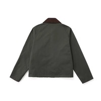 Veste en toile de coton vintage pour homme, style streetwear, automne-hiver, coupe-vent, 100% toile de coton