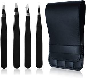 ความหนา 1.5 มม. คุณภาพสูงชุดแหนบคิ้วพร้อมแหนบคิ้วเอียงเบาแหนบคิ้วสแตนเลสแหนบคิ้ว - Product Image 1