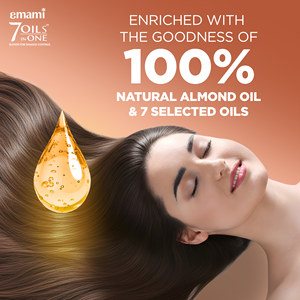 Aceite Capilar de Almendras Emami 7 Aceites en Uno - 300ml |   Mezcla Herbal 100% Natural Enriquecida |   Fórmula para el Control de Daños |   Sin Petrolato - Product Image 5
