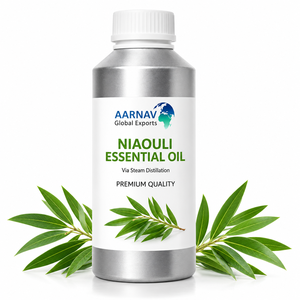 น้ำมันหอมระเหยเมลาลูก้า วิริดิฟลอรา นิอาอูลี บริสุทธิ์ 100% ยี่ห้อ AARNAV สกัดด้วยไอน้ำ ได้รับการรับรองมาตรฐาน GMP ใช้สำหรับฟื้นฟูผิว กระชับผิว และทำสบู่ - Product Image 3