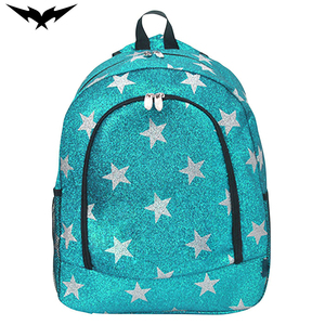 Premium Quality Women's Waterproof <b>Backpack</b> Glitter Cheerleading Design with Zipper Closure for <b>Kids</b> - Product Image 4