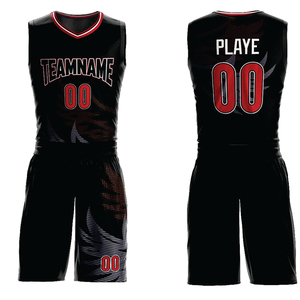 Uniformes de Baloncesto Blancos y Negros con Impresión por Sublimación, Diseño Personalizado, Conjuntos de Camisetas de Baloncesto para Hombre - Product Image 1