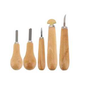 Lot de 5 outils de sertissage de pierres pour bijoux : griffes, montures, rehausseurs, poussoirs, rouleaux de polissage, 2,64 pouces, ZetomedPro - Product Image 1