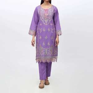 2PC Brodé Khaddar Suit PW3057 Robes de Cocktail Élégantes - Product Image 3