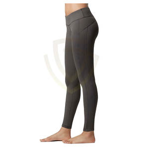 กางเกงเลกกิ้งออกกำลังกาย กระชับสัดส่วน ยกกระชับสะโพก สำหรับโยคะ ฟิตเนส กีฬา คุณภาพสูง สีพื้น เอวยางยืด - Product Image 3