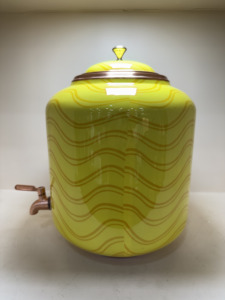 Handcrafted Pure <b>Copper</b> Water Dispenser with Leak-Proof Brass Tap 11L Enameled Decorative Matka for Home & Office - Product Image 6