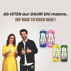 ISHAN HYGIENIC 1 Ltr Chaque Recharge de Savon Liquide Parfumé Écologique pour les Mains, Agrumes et Pomme Verte, avec Distributeur - Product Image 4