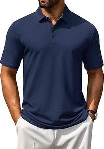 Polo pour homme à séchage rapide, athlétique, pour le golf et le tennis, manches longues - Tenue décontractée pour le bureau - Vêtements de sport - Product Image 2