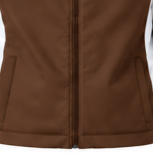 Veste à capuche zippée intégrale marron chocolat et blanc, coupe-vent athlétique personnalisé, vêtement de sport léger pour l'entraînement et les activités de plein air - Product Image 6