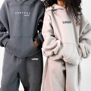 PERFECT INDUSTRY Beige Solid Color Girls Hoodies kids Sweatshirts Custom Premium Quality Winter Oversize 100% Cotton Thick Warm - Product Image 6