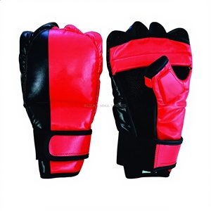 Gants de boxe MMA professionnels en cuir avec doublure intérieure épaissie pour fermeture – Légers, respirants, séchage rapide, unisexe - Product Image 1