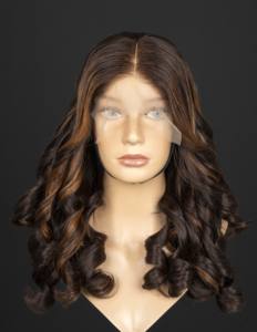 Vietnamien Remy cheveux dentelle avant perruque rebondissante Double trame cheveux tissage haute qualité rebondissant fermeture perruque 300g 8-32 pouces - Product Image 2