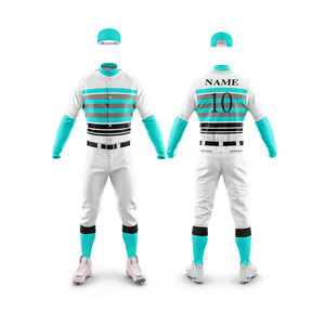 Conjunto de Uniforme de Béisbol Personalizado para Hombre, Jersey Morado y Blanco, Manga Larga, Absorbe la Humedad, para Todas las Temporadas, Corte Regular - Product Image 4
