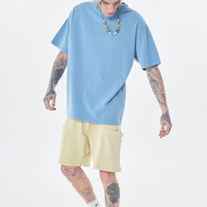 T-shirt d'été personnalisé avec logo imprimé pour homme, coupe oversize, 100 % coton épais, streetwear, coupe ample, épaules tombantes, tendance - Product Image 5