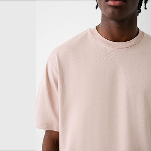 Camisetas de Hombre 100% Algodón, Corte Cuadrado, Cuello Redondo, Costuras en Contraste, Directamente del Fabricante - Product Image 4