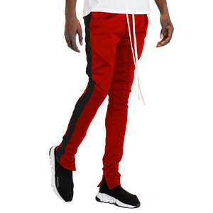Pantalon de survêtement gris pour homme avec bande latérale vert fluo, taille élastique et cordon de serrage, décontracté, léger, respirant, en maille - Product Image 3