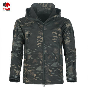 เสื้อแจ็คเก็ตซอฟต์เชลล์คุณภาพพรีเมียมสำหรับผู้ชาย แบบมีซิป ปิดคอแบบมีฮู้ด ผ้าระบายอากาศได้ดี พร้อมโลโก้ที่ปรับแต่งได้ - Product Image 5