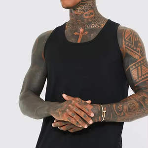 Camiseta sin mangas básica de algodón para hombre, de alta calidad, con logotipo personalizado, de lujo, para verano. - Product Image 3