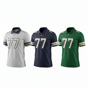 Maillot de football Pro-Fit vierge - Construction en maille respirante durable - Col bleu clair, couleur d'équipe - Product Image 4