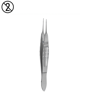 Pinzas de Castroviejo desechables de un solo uso, 0.3mm de ancho, mango recto, de precisión, de acero inoxidable, para cirugía oftálmica - Product Image 5