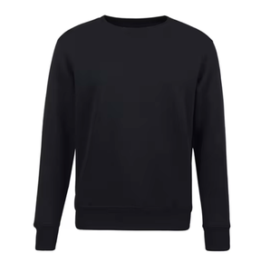 <b>Mens</b> High Quality Solid Cotton Poly Embroidered Fleece Crew Neck Eco-Friendly Breathable 300 GSM Autumn Unisex <b>sweatshirt</b> - Product Image 3