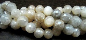 Cuentas Redondas Lisas de Piedra Lunar Natural Multicolor con Recubrimiento Místico Plateado AB, de 6 a 9 mm, Hilo de 10 Pulgadas - Product Image 4