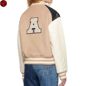 Chaqueta Universitaria para Mujer, Chaqueta Bordada, Cortavientos, Transpirable, Ropa de Invierno, Chaqueta Letterman con Color Personalizado para Mujer - Product Image 6