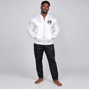 Chaqueta de satén personalizada para hombre con material suave, estilo moderno, diseños personalizados, colores y ajuste cómodo para marcas de moda. - Product Image 1