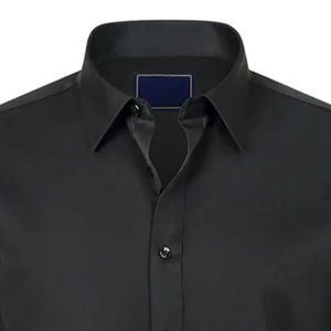 Camisas de Vestir Clásicas para Hombre, con Botones, de Sarga Sólida, Transpirables, Antiarrugas, 100% Algodón, Hechas en Pakistán, Colores Personalizados, OEM, Estilo Urbano - Product Image 5