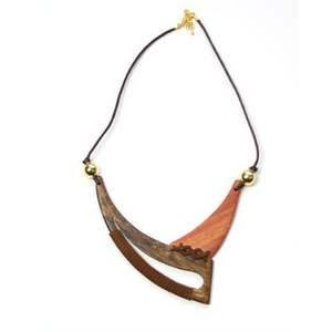 Collier en bois naturel indien fait à la main avec perles et cristaux pour femmes RR ENTERPRISES RR202515810 Accessoires de mode - Product Image 3