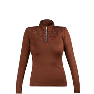 Traje Ecuestre de Lujo para Mujer, Ajustado, para Carreras, Equitación, Capa Base para Espectáculos, Tops para Correr, Capa Base con Botones y Cremallera - Product Image 5