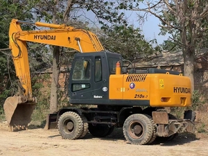 Second-hand HYUNDAI 210w-7 21tons Original <strong>Korean</strong> with EPA CE Agricultural Cheap Price HYUNDAI210 Wheels Excavator for Digging - Product Image 6