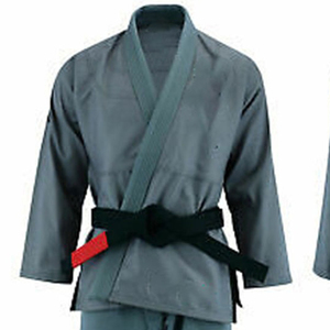 Uniforme de Judo para Hombre, Gris, 100% Algodón, Resistente, para Artes Marciales, Talla Adulto, Corte Regular, Tinte Liso - Product Image 5