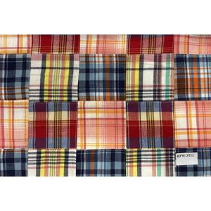 Tissu en flanelle à carreaux, patchwork, largeur 58/60, brossé, suédé, léger, KVR INTEXX, écologique, biologique, 120 GSM, textile de maison, coton - Product Image 4