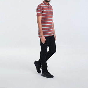 Polos de travail en nylon et élasthanne, coupe ajustée, pour hommes, qualité supérieure, logo personnalisé, col polo, t-shirt de golf - Product Image 5