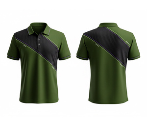 High Performance Sublimation Polo Shirt Shield Design Breathable Fabric for Men Women Youth Quick-Dry Dry-Fit Active Polo - Product Image 2