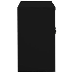 Armadio da Ufficio Medio in Acciaio Nero, Armadietti Rettangolari per Archiviazione Ufficio - Product Image 3