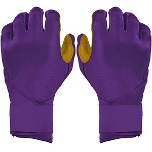 Gants de frappe violets en microfibre rembourrés à enfiler, unisexes, pour adultes, entraînement - Product Image 1