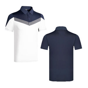 Polo d'affaires de luxe en gros, brodé de haute qualité, respirant, en pur coton, uni et simple - Product Image 4