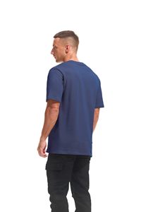 เสื้อยืดคอตตอนผู้ชาย คอกลม ผ้าผสม ใส่สบาย ทรงสปอร์ต แขนสั้น สีพื้น เหมาะสำหรับออกกำลังกาย วิ่ง - Product Image 4