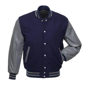 Veste universitaire en laine et cuir personnalisée pour hommes, veste de baseball brodée pour hommes, streetwear, fabricant, fournisseur OEM - Product Image 4