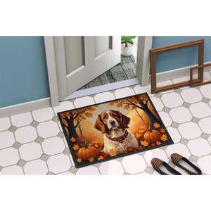 Brittany Spaniel Fall Paillasson Paillasson Antidérapant Lavable Low Pile Intérieur Extérieur Tapis D'entrée 24H X 36W Tapis De Porte Avant - Product Image 4
